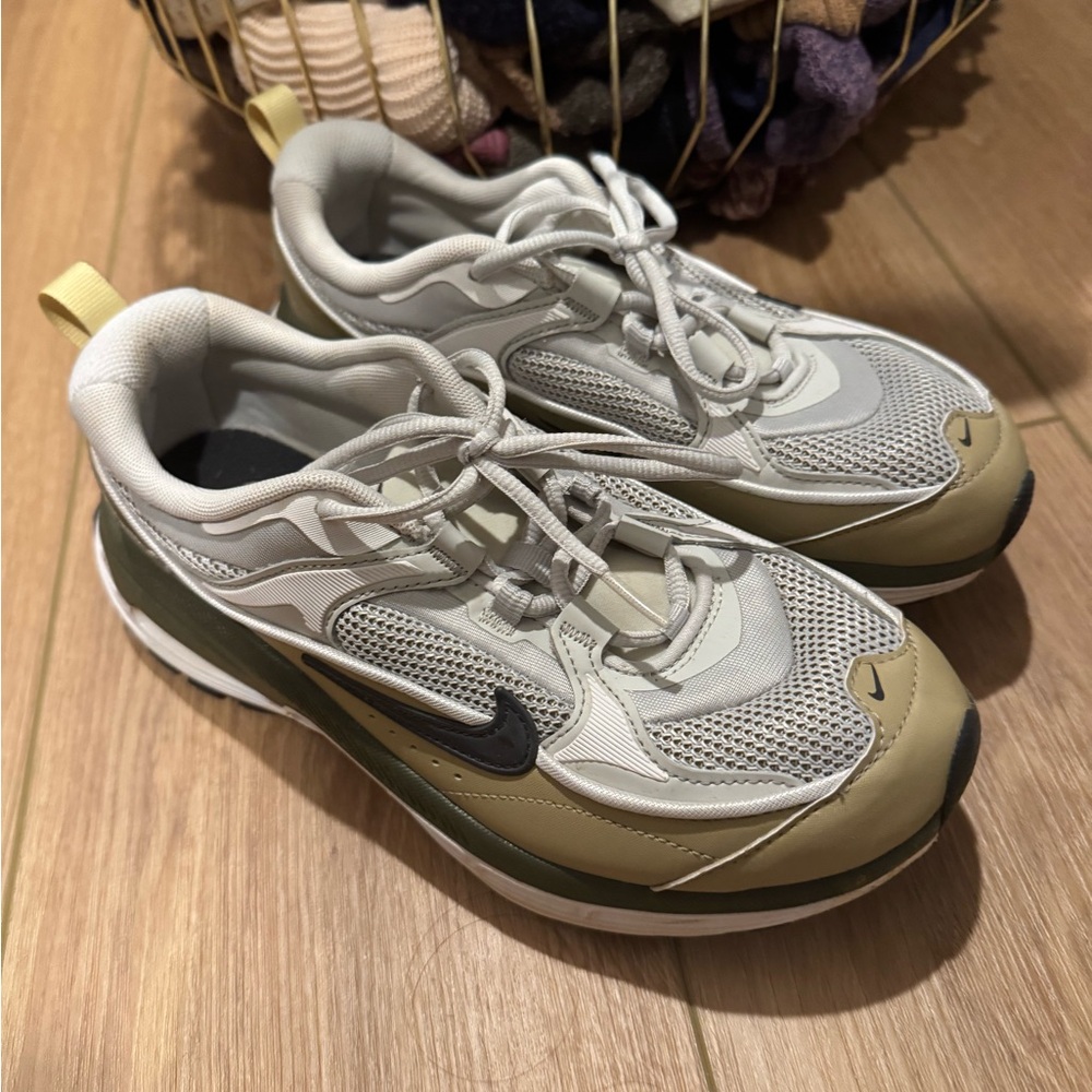 Nike Women's Olive and White Sneakers
